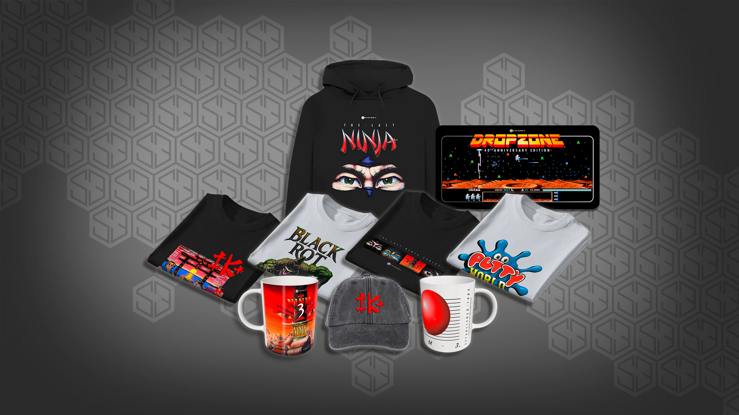System 3’s Official<br>Merchandise Store<br>is now Open!