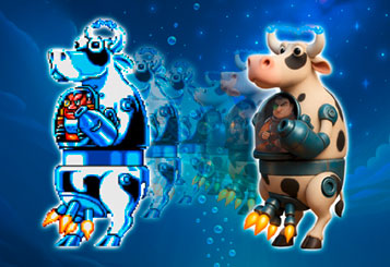 From Retro Pixels<br>to the Pondverse:<br>The Bovine Bomber<br>Recreated in 3D